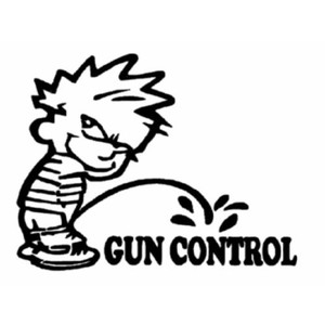 Outdoor Decal Pee On Gun Control