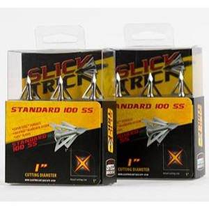 Slick Trick Pro Series Standard Stainless Steel 100 Grain Broadhead - 3pk - 745167048099