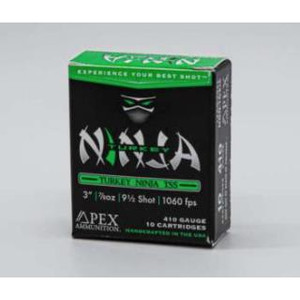 Apex Ammunition Turkey Ninja TSS Shotshells .410 Bore 3" 7/8oz #9.5 Shot - 10/Box - 850010408194