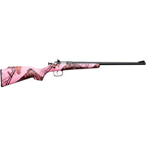Keystone Sporting Model 161 Youth Rifle With Lock .22 Long Rifle 16.125 Inch Barrel Blue Finish Mossy Oak Pink Blaze Stock Single Shot - 611613021612