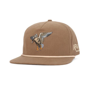 American Flyway Waterfowl Specklebelly Ripstop Hat Brown W/Tan Rope - 400001903575