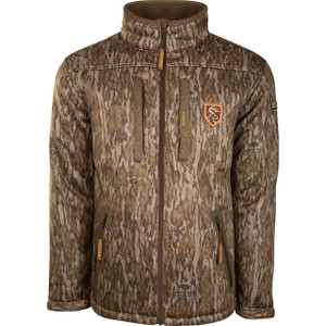 Non-Typical by Drake Silencer Full Zip Jacket Full Camo with Scent Control - Mossy Oak Bottomland -