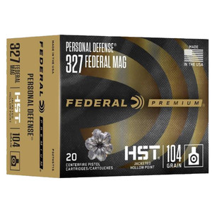 Federal Premium Personal Defense 327 Federal Mag 104gr Jacketed Hollow Point 20 Per Box - 604544684353