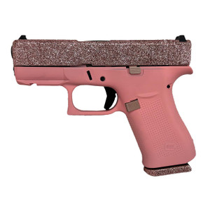 Glock G43X MOS Sub-Compact 9mm 3.41" Glamour Mock Up Pink Cerakote - 860012330805