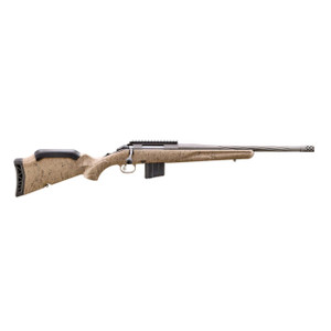 Ruger American Predator Gen II Full Size 350 Legend 5+1 22" Cobalt Cerakote Spiral Fluted/Threaded Barrel, Picatinny Rail Steel Receiver, Flat Dark Earth Splatter Adjustable Synthetic Stock - 73667646