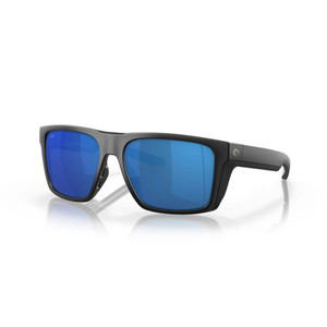 Costa Del Mar Lido Matte Black Frame 580 Glass Blue Mirror Lens - 097963910897