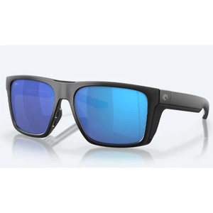 Costa Del Mar Lido Matte Black 580p Blue Mirror Lens - 097963910934