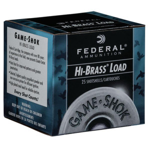 Federal Game Shok Hi Brass Lead Upland Shotshells .410 Bore 3 in 11/16oz - 250 Round Case -