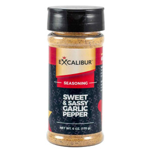 Excalibur Seasoning Sweet and Sassy Garlic Pepper Seasoning - 6oz Shaker Bottle - 729009635302