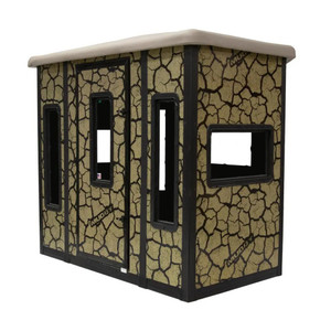 Muddy Outdoors Penthouse Steel Box Blind - Cracked Mud Camo - 888151068137
