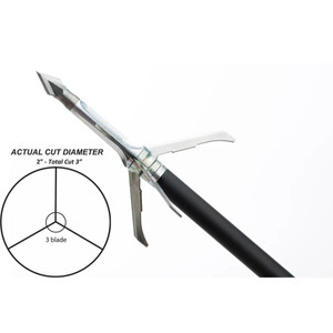 Grim Reaper Razorcut Whitetail Special Mechanical 3-Blade Broadheads - 100 Grain - 814846018248