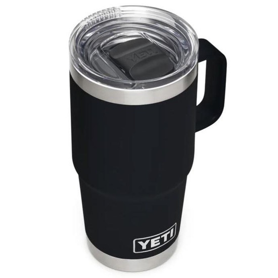 Yeti Rambler 20oz Travel Mug With Stronghold Lid - Black
