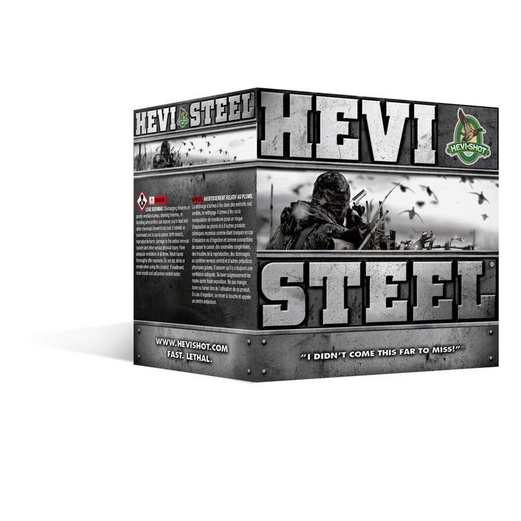 HEVI-Shot Hevi Steel Shotshells 12 gauge 3.5" 1-3/8oz 250 Round Case - 816383165881