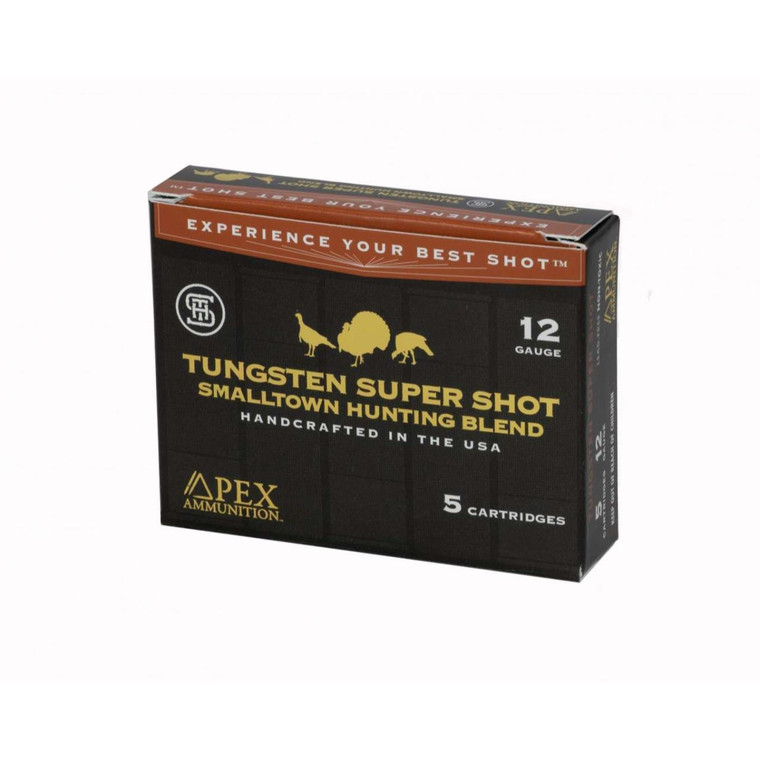 Apex Ammunition Turkey TSS Shotshells Small Town Hunting Blend 12ga 3.5" #9/7.5 Shot - 5/Box - 859781007612