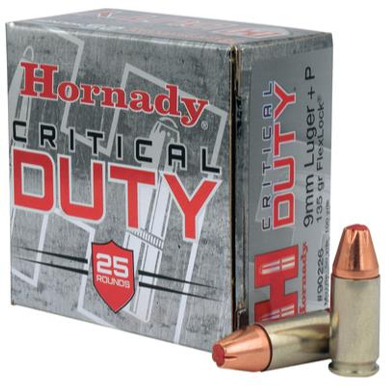 Hornady Critical Duty 9mm Luger +P 135 Grain FlexLock - 090255902266