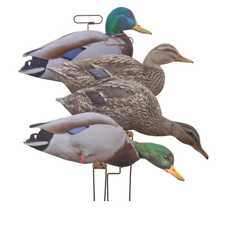 Higdon "Flats" Mallard Duck Motion Silhouettes- 1 doz - 710617130211