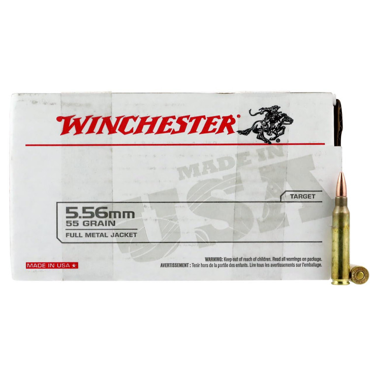 Winchester Ammo USA M193 5.56x45mm NATO 55 gr 150 round box WM193150 - 020892225008