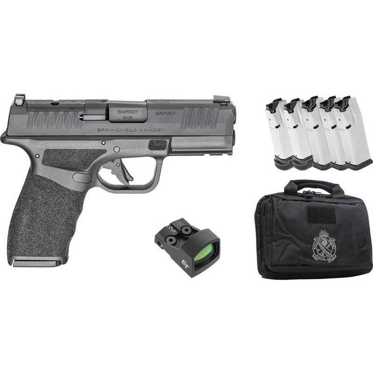 Springfield Armory Hellcat Pro Compact OSP 9mm 3.8" Black Handgun with Gear Up Package - 706397990282