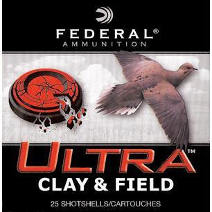 Federal Ultra Clay and Field Lead Shotshells 12 Gauge 2 3/4 in 1oz 3 1/4 dram- 250 Round Case