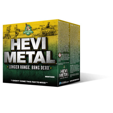 HEVI-Shot Hevi Metal LR Bismuth/Steel Waterfowl Shotshells 12 Gauge 3 in 1 1/4oz- 250 Round Case