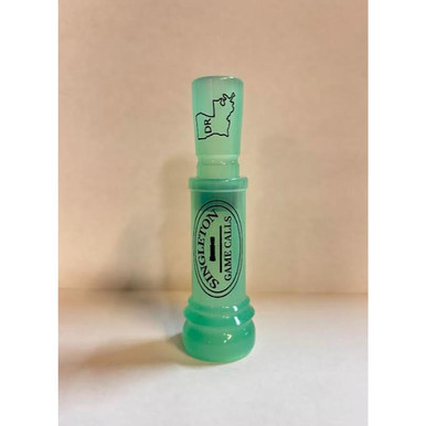 Singleton LA Cutdown Double Reed Acrylic Duck Call- Jade