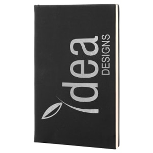 5.25X8.25 BLK/SLV JOURNAL LINED PAPER