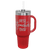 40 oz. Red Travel Mug with Handle, Straw Included