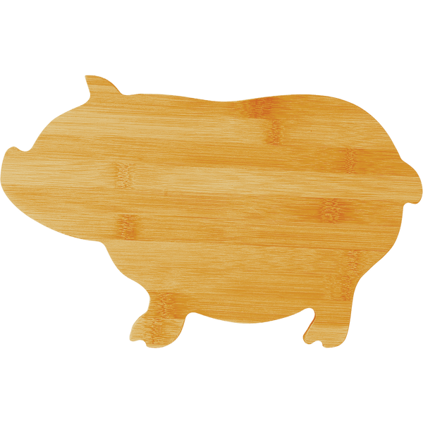 13.75X8.75 PIG CUTTNG BRD BAMBOO PIG CUTTING BOARD