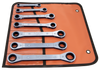 SKU : RBM-7  -  7 Pc. Metric Flat Wrench Set - Roll Pouch