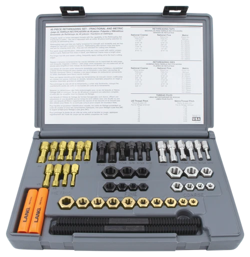 SKU : 971  -  48 Pc. SAE and Metric Thread Restorer Kit