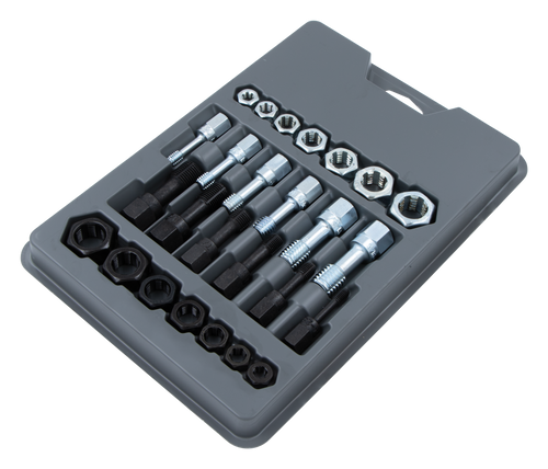 SKU : 2581  -  26-PC. Thread Restorer Tap and Die Set