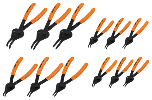 SKU : 3495  -  12-Pc. Combination Int/Ext Retaining Ring Pliers Set