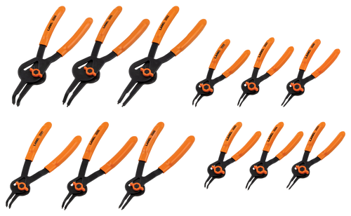 SKU : 3595 - 12-Pc. Combination Internal/External Snap Ring Plier Set