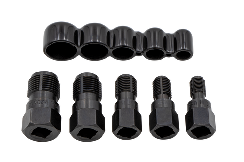 SKU : 1030 - 5-Pc. Spark Plug Thread Chaser Tap Set