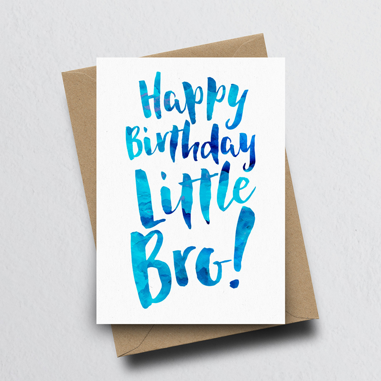 Happy Birthday Little Bro' Greeting Card - Dig The Earth