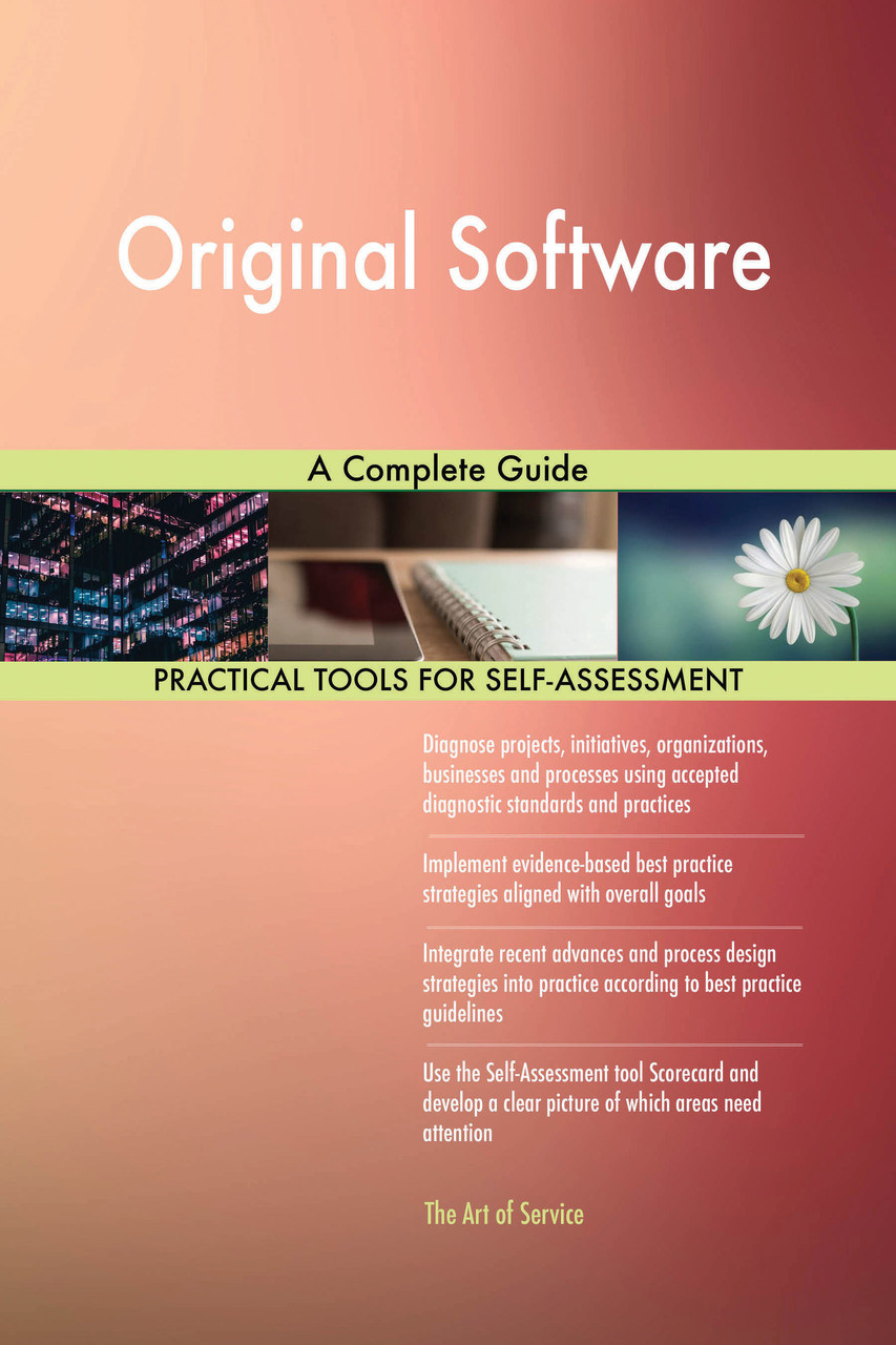 9780655441663 Original Software A Complete Guide by Blokdyk, Gerardus