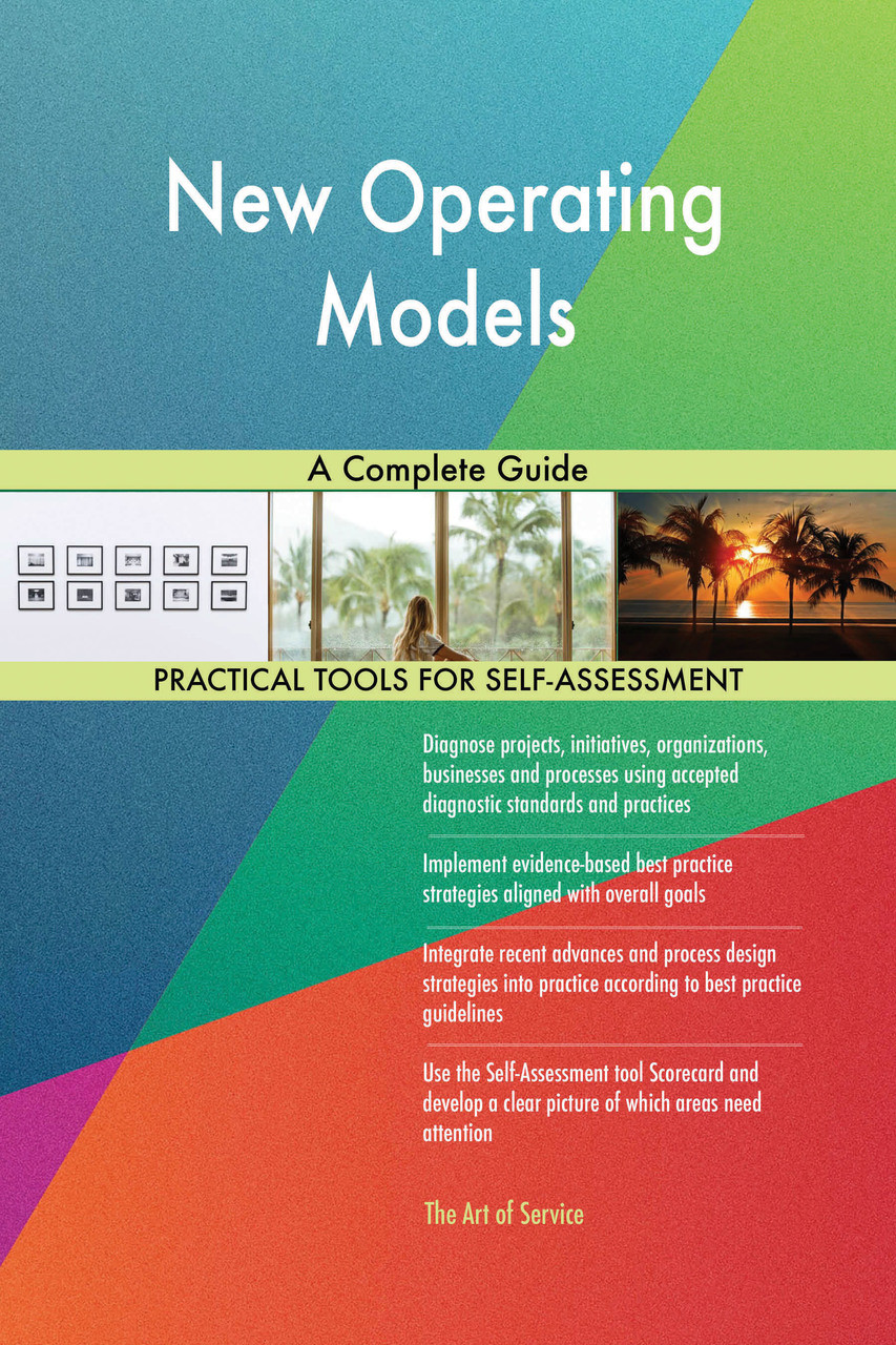 9780655446439 New Operating Models A Complete Guide by Blokdyk, Gerardus