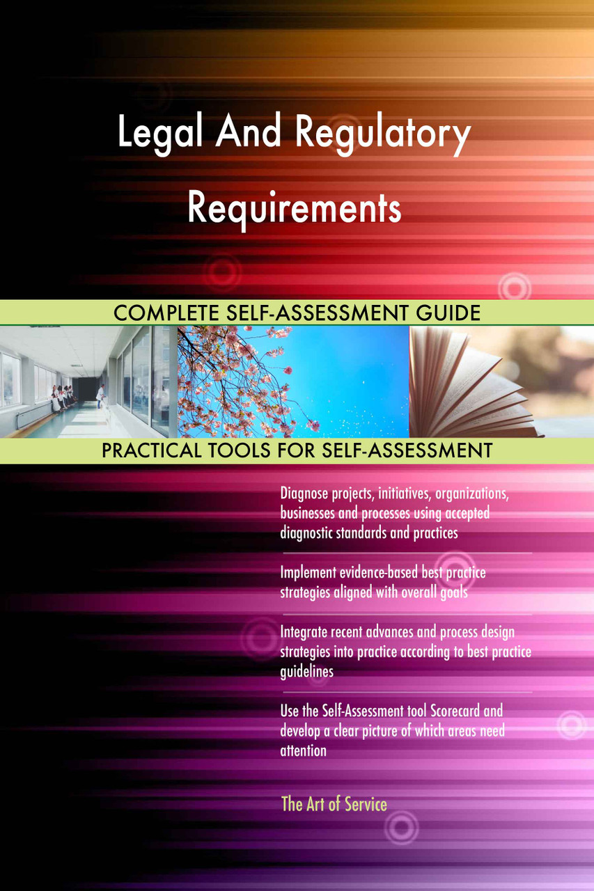 Legal And Regulatory Requirements Toolkit