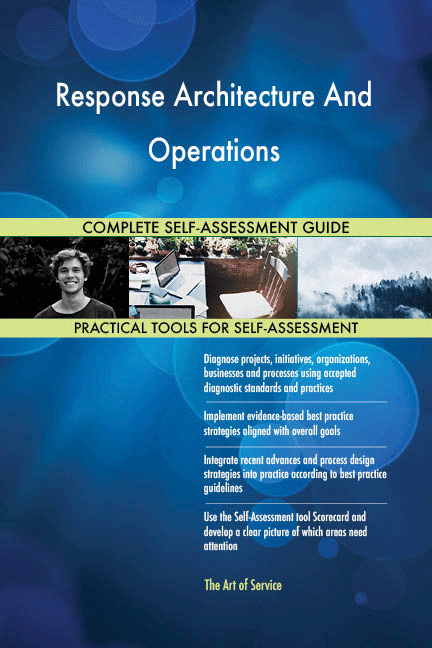 Response Architecture And Operations Toolkit