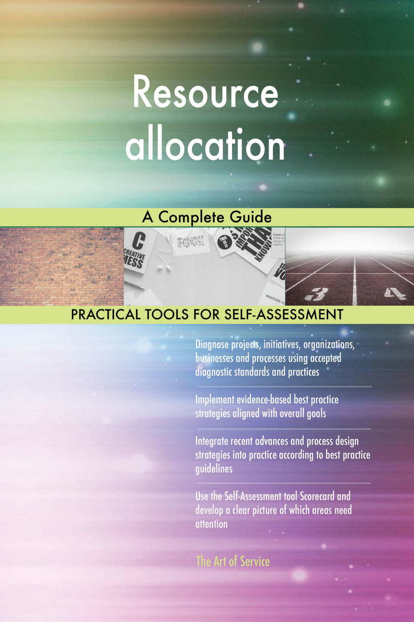 9780655304258 Resource allocation A Complete Guide by Blokdyk, Gerardus