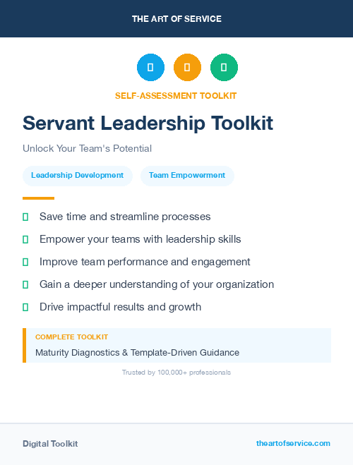 Servant Leadership Toolkit