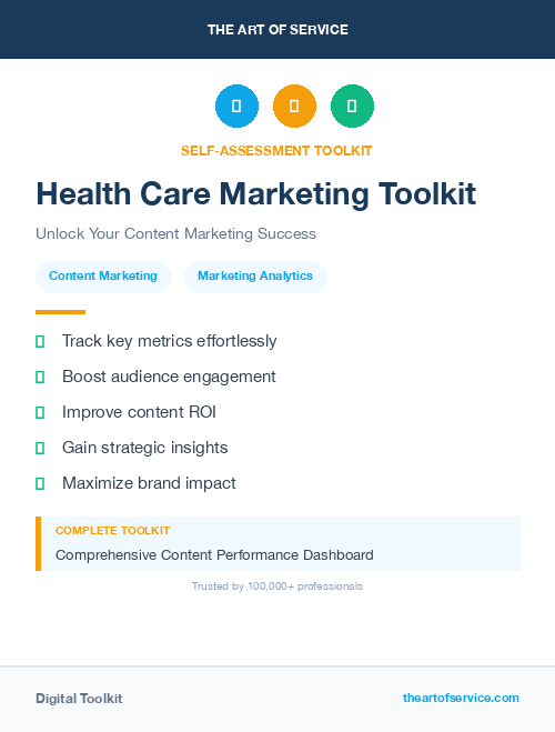 Health Care Marketing Toolkit