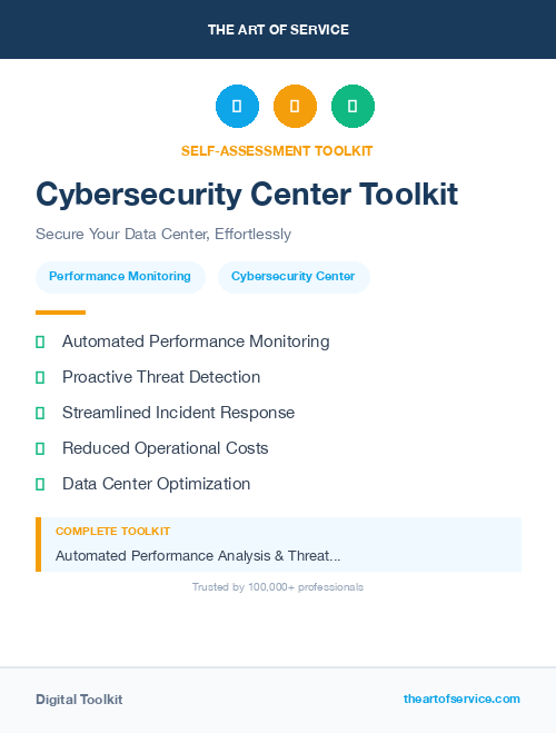 Cybersecurity Center Toolkit