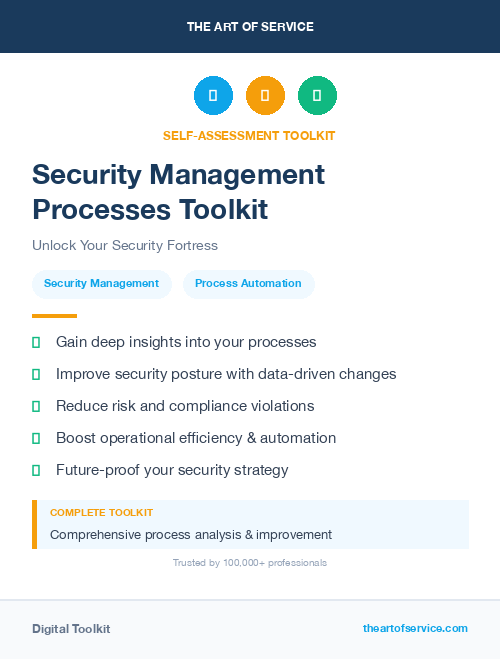Security Management Processes Toolkit