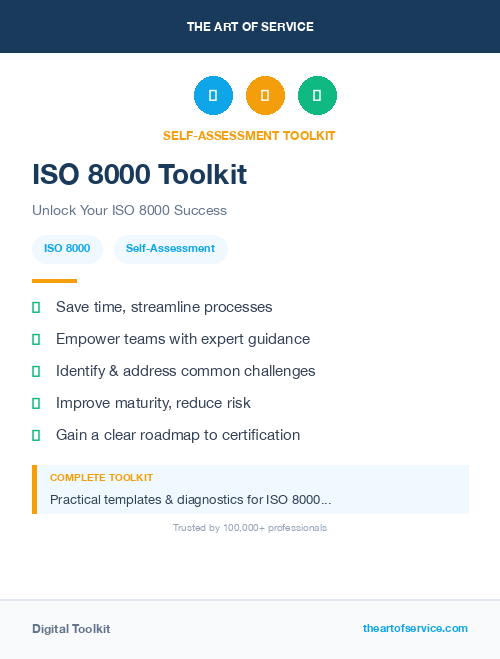 ISO 8000 Toolkit