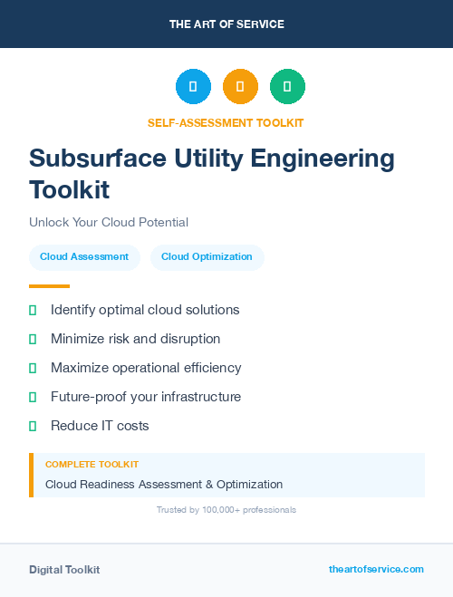 Subsurface Utility Engineering Toolkit