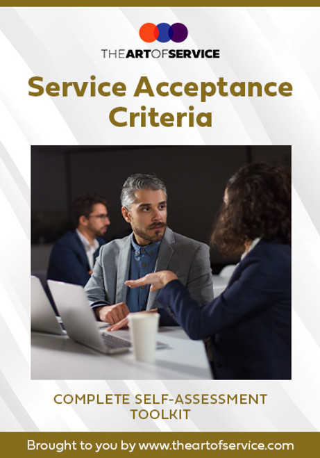 Service Acceptance Criteria Toolkit