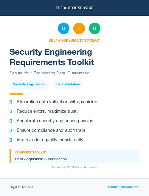 Security Engineering Requirements Toolkit