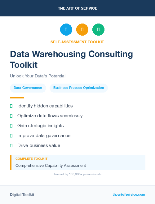 Data Warehousing Consulting Toolkit