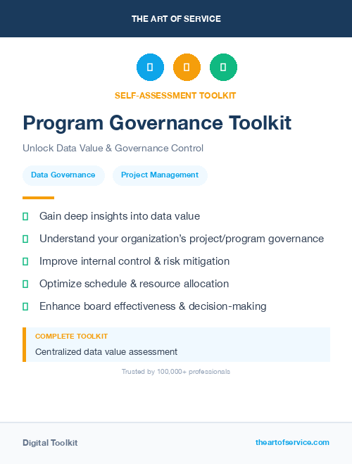 Program Governance Toolkit